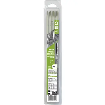 Vente Directe Baguettes de soudure Inox 308L D2.5 Etui de 10 GYS