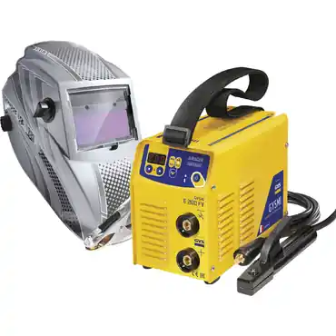 Dernière Chance Poste à souder à l'arc GYSMI E200 FV + Masque LCD HERMES 9/13 GYS