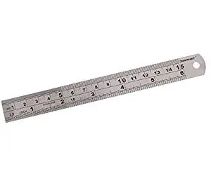 Top Vente Reglet inox 15cm avec mesures métriques et impériales SILVERLINE