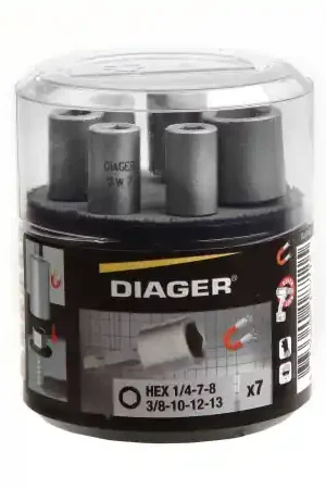 Kit 7 douilles magnétiques 1/4 et 3/8" 7 à 13mm DIAGER Affaire À Saisir