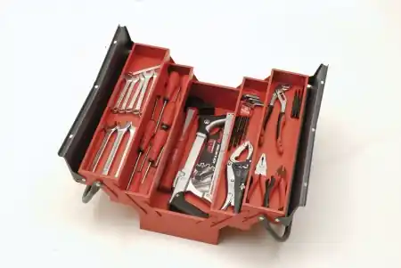 Boîte à outils 5 cases 450mm garnie de 40 outils MOB OUTILLAGE Achat Immédiat