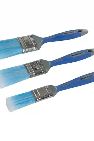 Dernier Modèle 3 pinceaux de qualité à soies synthétiques Silverline