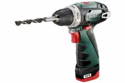 Promotion Saisonnière Perceuse-visseuse 12V PowerMaxx BS Basic 12V + batteries 2Ah METABO