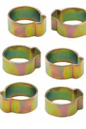 Jeu de 6 colliers à oreilles MECAFER pour tuyau 6x11 mm Haute Qualité