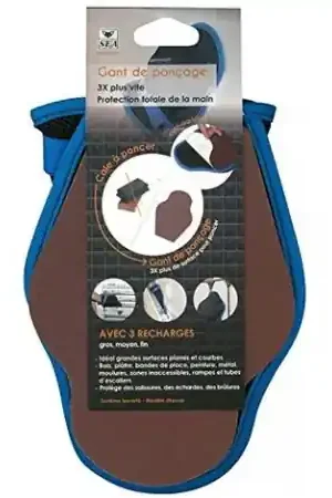 Bon Marché Gant de ponçage HANDFIX tout en 1 + assortiment 3 abrasifs