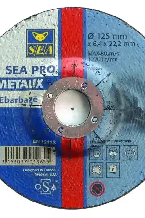 Disque à ébarber Pro métaux 125x6,4mm SEA Affaire À Saisir