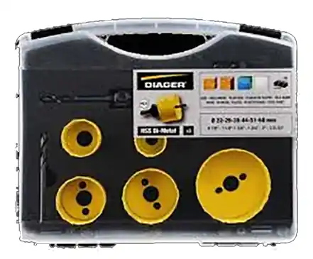 Malette scie cloche HSS bi-metal ∅22-29-35-44-51-68mm Diager Promotion