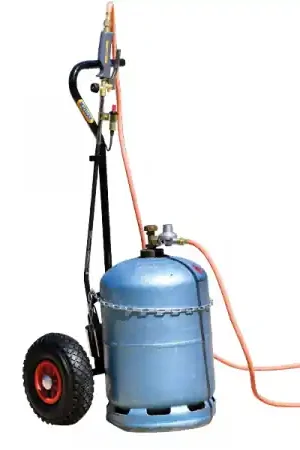 Chariot pour bouteille de gaz désherbage Hozelock Remise
