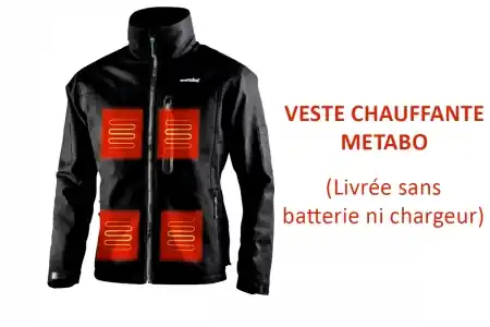 Marque Blouson chauffant HJA 14.4-18 sans fil Metabo Taille XL
