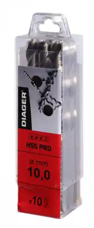 10 forets HSS Pro Métal DIAGER Diamètre 05,5 Achat Immédiat