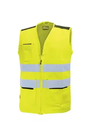 Dernière Chance Gilet haute visibilité SMART Yellow Fluo Taille M UPOWER