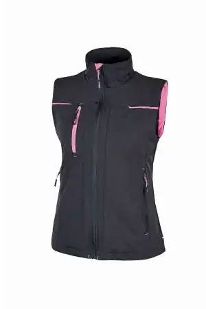 Vente Directe Gilet sans manches SATURN LADY Grey Fucsia Taille XS UPOWER