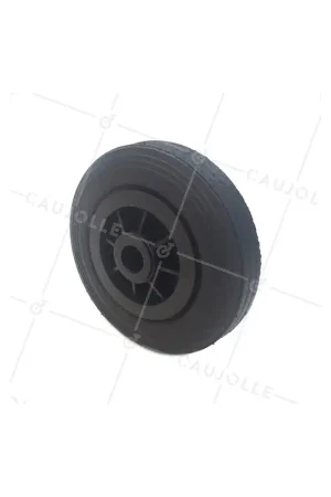 Haute Qualité ROUE DE MANUTENTION CAOUTCHOUC DIAMÈTRE 200 MM CHARGE 200KG AXE 25 MM - S2000PSR25
