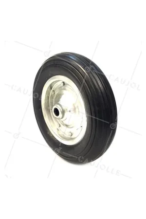 ROUE AGRICOLE EN CAOUTCHOUC DIAMÈTRE 400 MM CHARGE 800 KG AXE 30 MM - S2500 Retour Gratuit