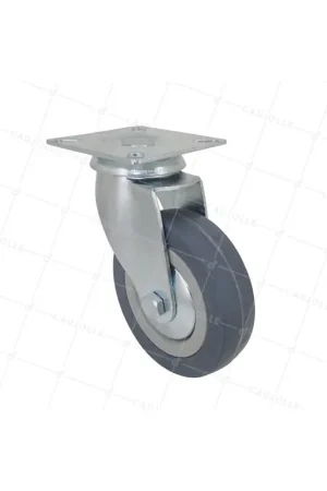Top Vente ROULETTE DE COLLECTIVITE EN CAOUTCHOUC SOUPLE NON TACHANT DIAMÈTRE 100 MM CHARGE 45 KG - S14 100