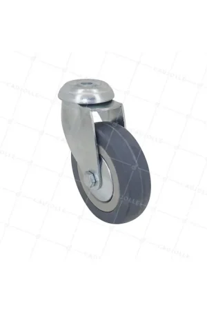 Achat Immédiat ROULETTE DE COLLECTIVITE EN CAOUTCHOUC SOUPLE NON TACHANT DIAMÈTRE 100 MM CHARGE 45 KG A FIXATION DE 10 MM - S19 100