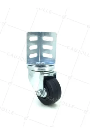 Acheter Direct ROULETTE À FIXATION D'ANGLE EN CAOUTCHOUC SOUPLE DIAMÈTRE 50 MM CHARGE 30 KG - S88C