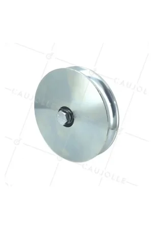Top Vente ROUE DE PORTAIL COULISSANT RENFORCÉE À GORGE RONDE DIAMÈTRE 160 MM POUR RAIL ROND DE 20 MM CHARGE 1.6T - GAGR160L