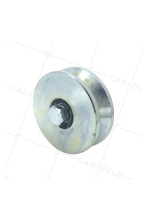 Acheter Direct ROUE DE PORTAIL LARGE DIAMÈTRE 100 MM POUR RAIL TRIANGULAIRE UNIVERSEL CHARGE 600 KG AXE 14 MM - GAGV100L