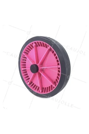 Authentique ROUE DE TRANSAT ROSE DIAMÈTRE 250 MM CHARGE 25KG AXE 20 MM