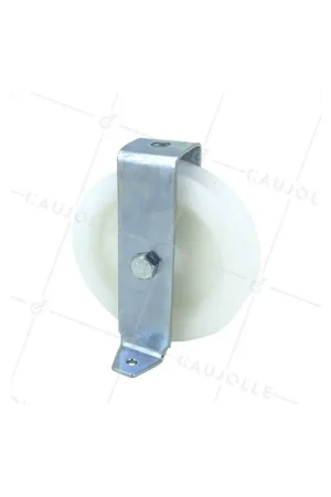 Authentique POULIE À PATTES DIAMÈTRE 100 MM CHARGE 100 KG POUR CABLE DE 9 MM