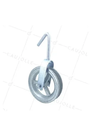 Authentique Poulie de puits Diamètre 160 mm pour corde de 25 mm Charge 50 kg