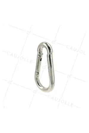 Acheter Direct MOUSQUETON EN ACIER LARGEUR OUVERTURE 10 MM LONGUEUR 80 MM CHARGE 75 KG - M8