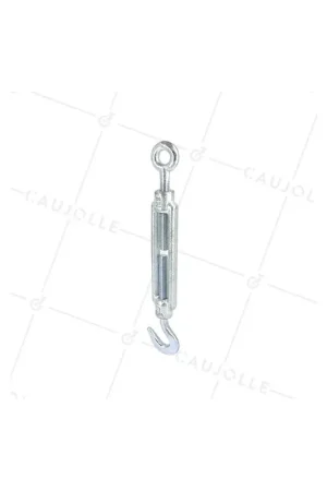 Acheter En Ligne TENDEUR DE CÂBLE À 1 CROCHET + 1 ANNEAU POUR CÂBLE DE 11 MM CHARGE 80 KG - M8