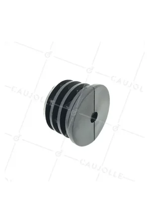 Usine Directe EMBOUT DE FIXATION POUR TUBE ROND DE 60 MM EXTÉRIEUR / 55 MM INTÉRIEUR POUR ROULETTE À TROU DE 10 MM