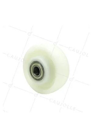 Achat Immédiat ROUE EN NYLON RENFORCÉ DIAMÈTRE 125 MM CHARGE 600 KG AXE 20 MM ET ROULEMENT BILLES - S2480 125 RB20