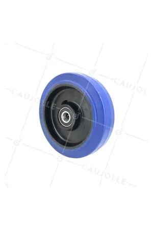 Acheter En Ligne ROUE DE TRANSPALETTE ELASTIQUE NON TACHANTE DIAMÈTRE 200 MM CHARGE 450 KG AXE 20 MM A BILLES- S2015 200