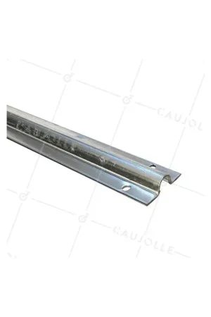 Super Prix RAIL DE PORTAIL DE 3 MÈTRES À PROFIL ROND DE 19 MM DE LARGE À VISSER DANS LE SOL CHARGE 500 KG
