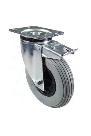 Vente Directe ROULETTE GONFLABLE PIVOTANTE A FREIN PNEU RENFORCÉ DIAMÈTRE 200 MM CHARGE 80KG - S74 GONF. AF