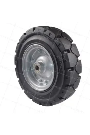 Usine Directe ROUE DE TARMAC SOUPLE JANTE TÔLE DIAMÈTRE 400 MM CHARGE 950 KG AXE 25 MM - S2800C406X104 RB25