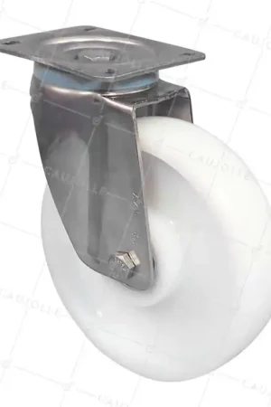 Achetez Aujourd'hui ROULETTE EN INOX 304 DIAMETRE 200 MM CHARGE 1000 KG - INOX PIV RENF 200