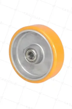 Usine Directe ROUE POLYURÉTHANE INDUSTRIELLE DIAMÈTRE 125 MM CHARGE 300 KG ROULEMENT A BILLES DE 15 MM - S2013 125/38 RB15 LM41