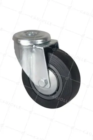 Achetez Aujourd'hui ROULETTE DE MANUTENTION CLASSIQUE DIAMETRE 125 MM CHARGE 125 KG A OEIL DE 12 MM - S06C 125R