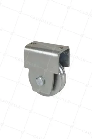 Affaire À Saisir MONTURE POUR PORTAIL COULISSANT ROUE À GORGE RONDE DIAMÈTRE 60 MM POUR RAIL ROND DE 10 MM CHARGE 250 KG - MTSP GR 60