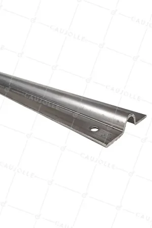 Authentique RAIL EN INOX 304 A VISSER POUR ROUE A GORGE RONDE DE 16 MM LONGUEUR 3M - GR 16