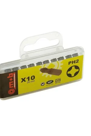 Boîte de 10 embouts Phillips MOB Commande En Gros