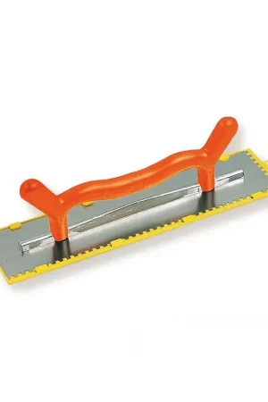 Nouvel Arrivage Platoir 2 mains denté à colle inox/plastique Mondelin 50x12cm