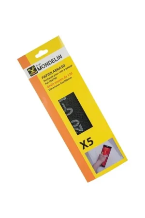 Expédié Aujourd'hui Lot de 5 abrasifs grain 120 Mondelin