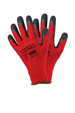 Acheter Direct Gants enduction latex T9 Maçon Mondelin rouge