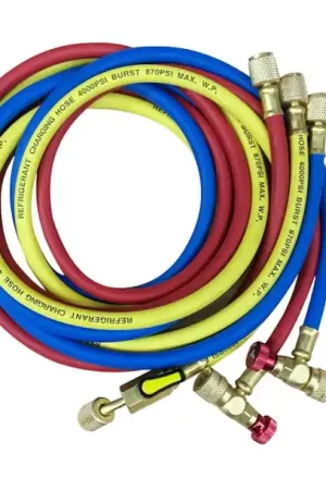 Paiement Sécurisé JEU 3 FLEXIBLES DE CHARGE A VANNE SAFE SEAL 1/4'' X 5/16''