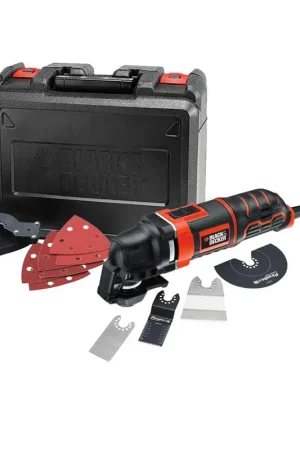 Outil multifonction oscillant Black + Decker MT300KA - 300 W avec 11 accessoires et étui Meilleure Vente