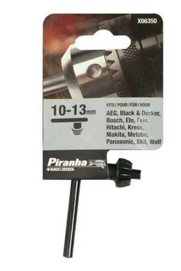 Authentique Clé de mandrin de perceuse Piranha X663