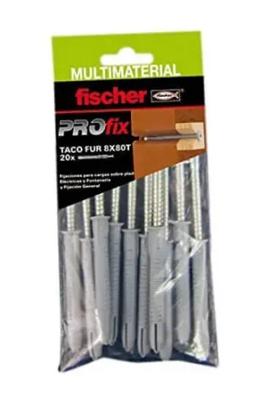 Vente Flash Sachet de 10 unités Bouchon multimatériaux PROfix FUR SS 10x100 Fischer Tête Hexagonale