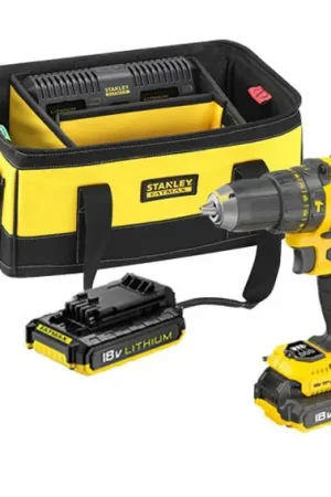 Super Prix Marteau perforateur Stanley 18V + 2 batteries 2Ah + sac avec double chargeur FMCK478D2BC