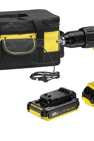 Pas Cher Marteau perforateur 18V + 2 batteries 2Ah + sac avec double chargeur Stanley FMCK475D2BC