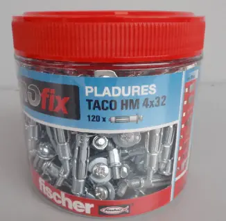 Pot de 65 unités Pladur Plug PROfix HM 5x37 Fischer Commander Maintenant